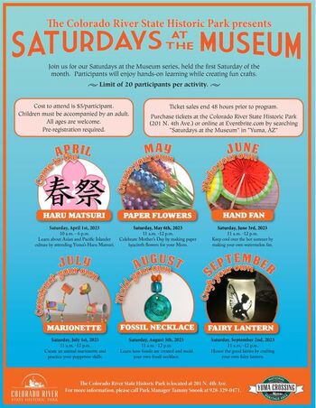 Calendar of Events - Yuma Crossing National Heritage Area